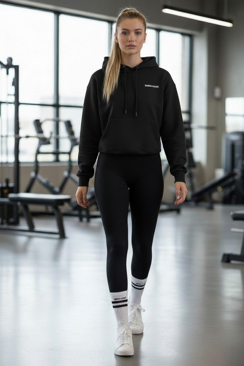 Cropped Bear Hoodie