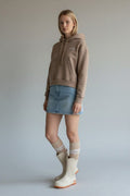 Cropped Bear Hoodie