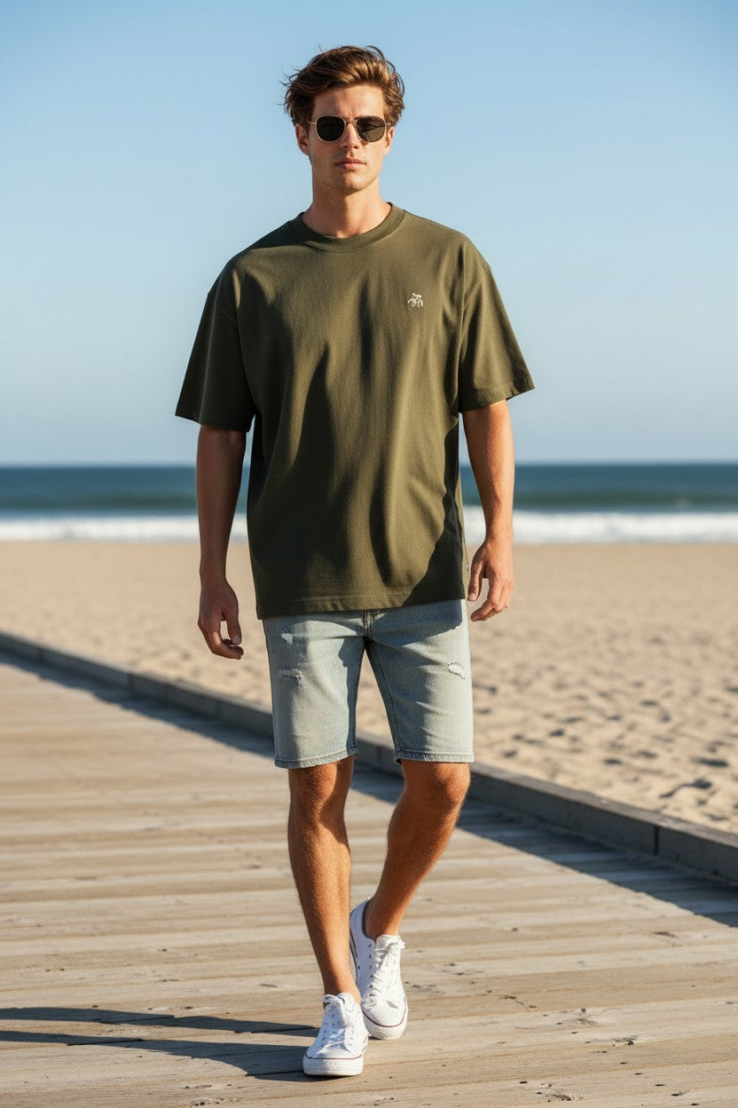 Atlas Men's T-shirt (in Green)